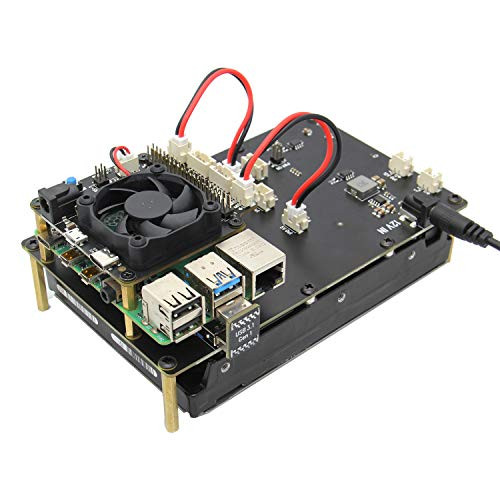 Geekworm Raspberry Pi 4 SATA Adapter 3-5   X832 12V 3-5 inch SATA HDD Storage Expansion Board for Raspberry Pi 4 Model B Only