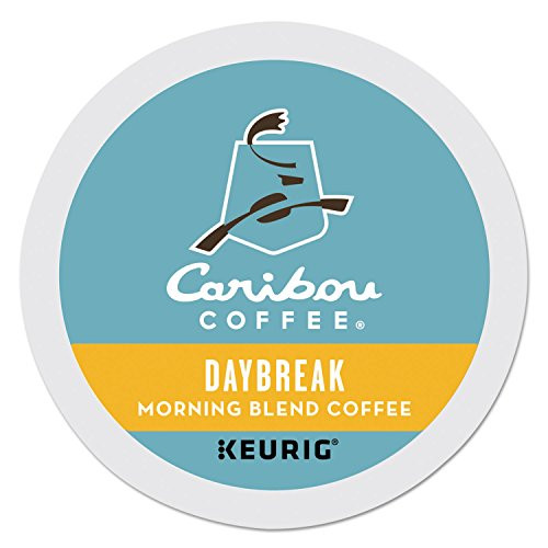 Caribou Coffee Daybreak Morning Blend  Single-Serve Keurig K-Cup Pods  Light Roast Coffee  24 Count Pack of 4