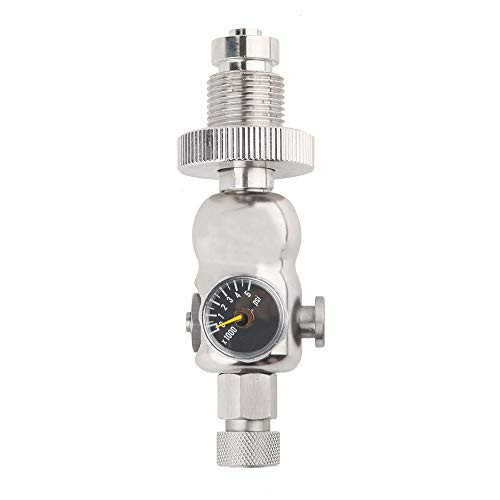 HPDMC 300bar-4500psi High Pressure Fill Station G5-8 Thread DIN Valve Adatper with Pressure Gauge Type B