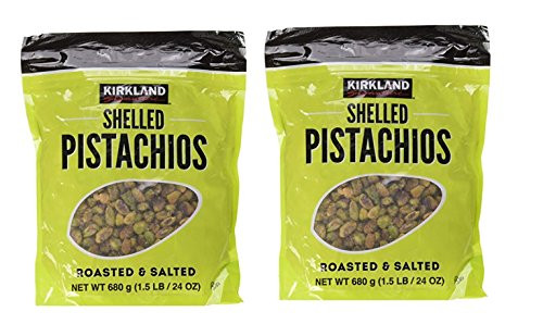 Kirkland Signature Shelled Pistachios  Roasted   Salted  24 oz 2 Pack