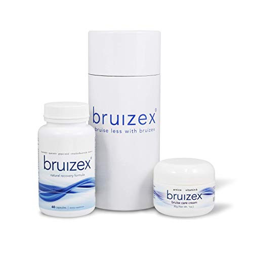 BRUIZEX Bruising Relief Kit   Anti-Bruising Supplement and Bruise Cream with Healing Arnica and Vitamin K   Contains Bromelain Quercetin   Trauma  Bruising and Swelling Surgery Supplements