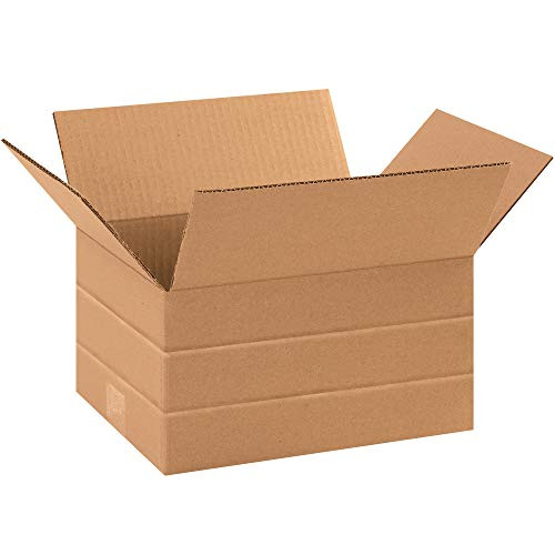 Caja Shipping Multi-Depth Corrugated Boxes  10  x 8  x 6   Kraft  25-Bundle