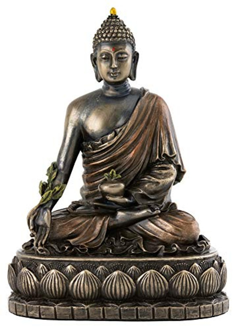 Top Collection Medicine Buddha Statue - Buddha of Healing Sculpture in Premium Cold Cast Bronze- 5-5-Inch Collectible Figurine Top Collection Medicine Buddha Statue - Buddha of Healing Sculpture in Premium Cold Cast Bronze- 5-5-Inch Collectible Figurine