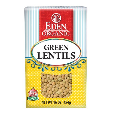 Eden Organic Green Lentils 16-Ounce Boxes Pack of 6 Eden Organic Green Lentils 16-Ounce Boxes Pack of 6