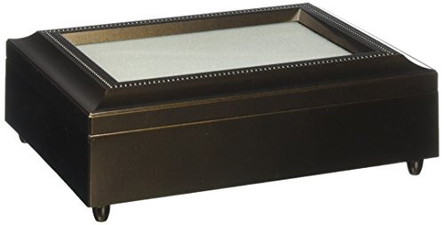 Carson Home Accents Large Bronze Music Box Plays Fascination Waltz