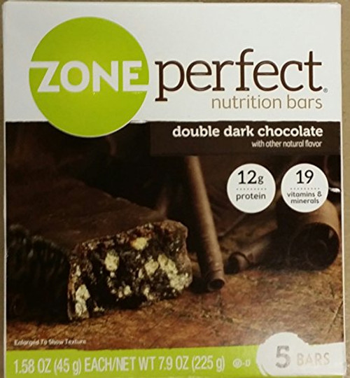 ZonePerfect Double Dark Chocolate Nutrition Bars 5 Bars Per Box Size 7-9 Ozs - 4 Pack ZonePerfect Double Dark Chocolate Nutrition Bars 5 Bars Per Box Size 7-9 Ozs - 4 Pack