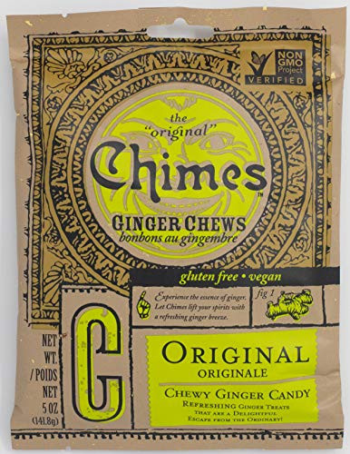 Chimes Original Ginger Chews  5-Ounce Bags Pack of 20