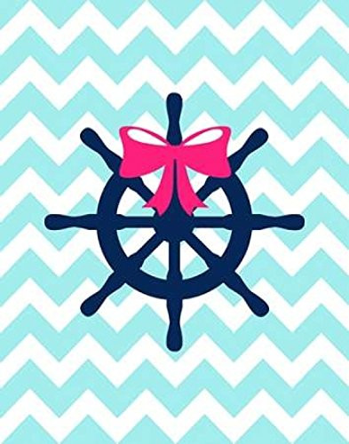Posterazzi Wheel Bow Chevron Poster Print by Tamara Robinson  22 x 28