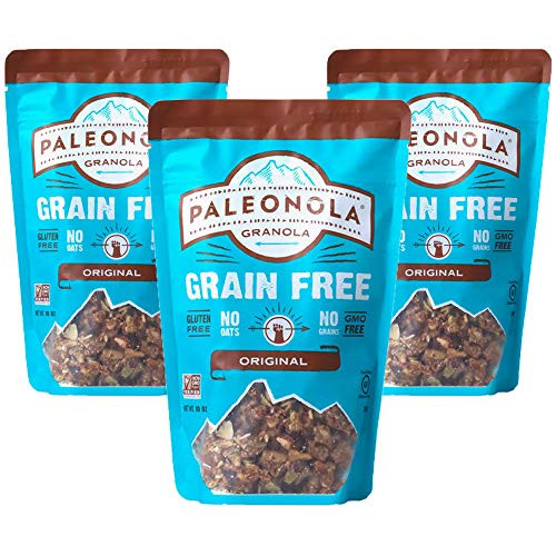 Paleonola The Original Gluten Free Granola   No Refined Sugars  Non-GMO  Dairy Free  Grain free Granola Cereal  10 Oz Bags 3 Pack