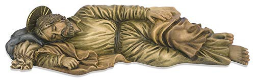 Toccare Beautiful Sleeping Saint Joseph Statue   Made in Colombia  South America   Cast in Durable Resin from The Hand-Carved Original   Makes a Great Housewarming Gift!