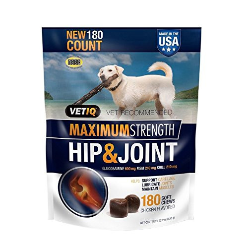 VetIQ Hip   Joint Chews for Dogs  180 ct- pack of 2