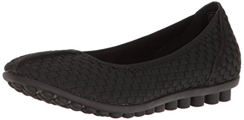 Bernie Mev Women s Valentine Ballet Flat  Black  38 EU-7-5 M US