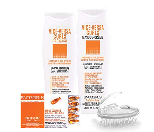 TRIO BOX VICE-VERSA CURLS Duo-Style Smoothing or Curl Defining for All Types of Curls Bundle- 1 Curly Hair Shampoo 10oz 1 Curly Hair Conditioner 10oz and 1 box of Curly Hair oil Capsules 4 items with 1 Shampoo Brush TRIO BOX VICE-VERSA CURLS Duo-Style Smoothing or Curl Defining for All Types of Curls Bundle- 1 Curly Hair Shampoo 10oz 1 Curly Hair Conditioner 10oz and 1 box of Curly Hair oil Capsules 4 items with 1 Shampoo Brush