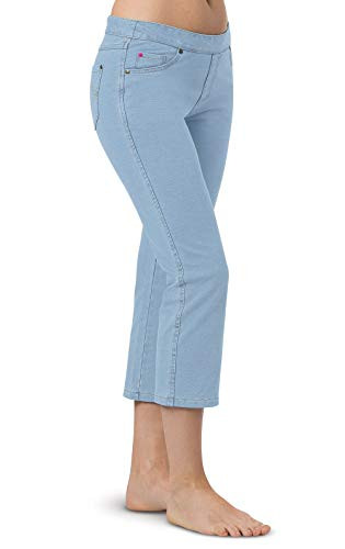 PajamaJeans Capri Jeans for Women - Womens Capris  Clearwater  L