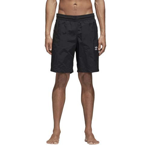 adidas Originals Men s 3-Stripes Swim Trunks  Black  X-Small adidas Originals Men s 3-Stripes Swim Trunks  Black  X-Small