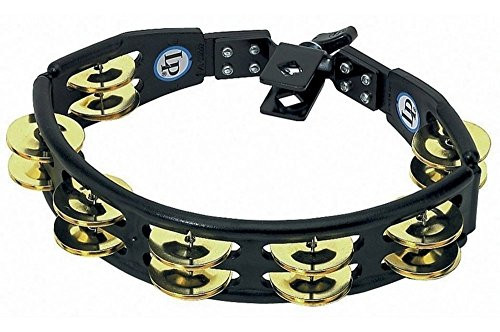 Latin Percussion LP175 Cyclops  Brass Jingles  Black  Mountable Tambourine