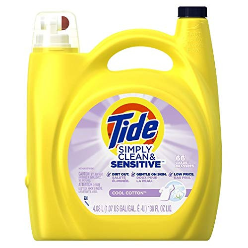 Tide Simply Clean   Sensitive Cool Cotton Laundry Detergent  138 Fl Oz