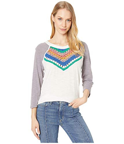 Free People Spring Bound Tee Blue Combo MD Women s 8-10