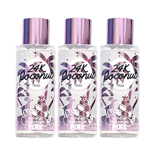 Victoria s Secret Pink 24K Coconut Body Mist Lot of 3