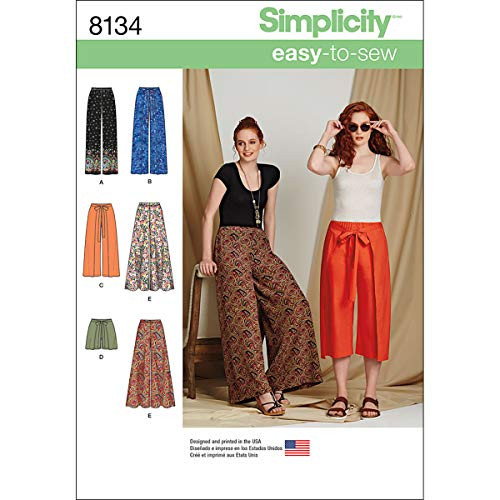Simplicity Pattern 8134 Misses' Easy-to-Sew Pants and Shorts