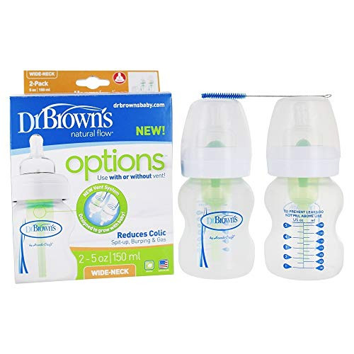 Dr- Brown s 5 oz Options Wide-Neck Bottles  2-Pack