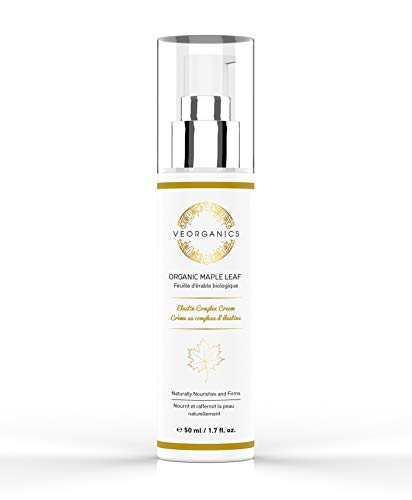 Organic Maple Leaf Elastin Complex Cream by VeOrganics helps to increase elasticity of the skin- Luxurious Firming  Nourishing  Moisturizing and Anti-Aging Cream for all skin types-