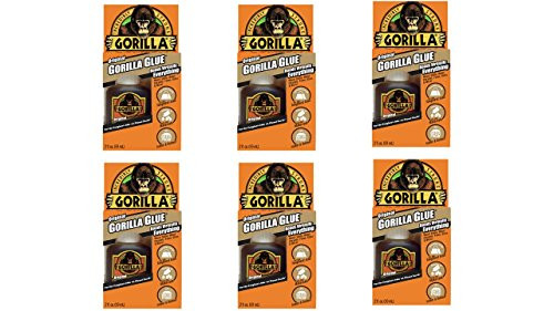 Gorilla Original Waterproof Polyurethane Glue 2 ounce Bottle Brown Pack of 6 Gorilla Original Waterproof Polyurethane Glue 2 ounce Bottle Brown Pack of 6