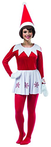 Rasta Imposta Women s Elf On A Shelf Female  Red-White  One Size