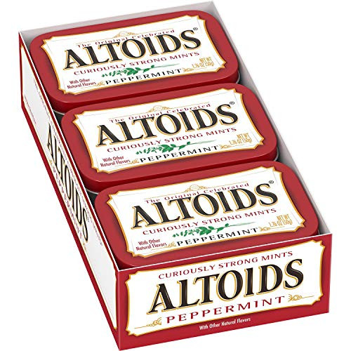 Altoids Curiously Strong Mints 100  Natural Peppermint Net Wt 1-76 Oz Each X 24 Pack of 24
