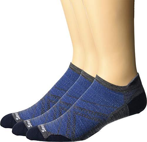 Smartwool PhD Run Ultra Light Micro 3-Pair Pack Medium Gray XL Men s Shoe 12-14-5