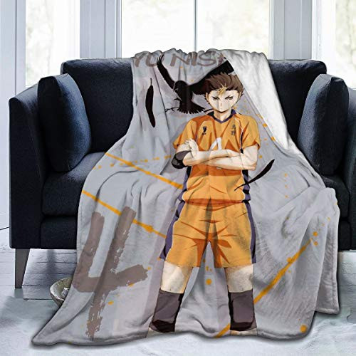 Super Soft Light Weight Throw Blanket Haikyuu Nishinoya Poster Summer Quilt for Bed Couch Sofa 60 X50  Medium for Teen