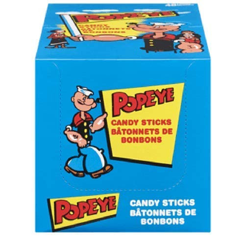 POPEYE Candy STICKS 16g per box 48ct  Imported from Canada