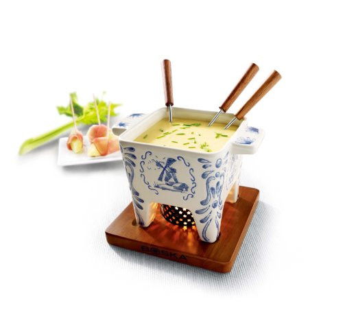 Boska Holland 853538 Boska Cheese Delft Blue Fondue Pot 400 ml White Boska Holland 853538 Boska Cheese Delft Blue Fondue Pot 400 ml White