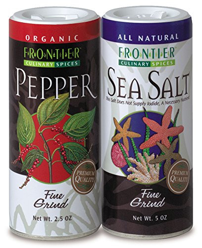 Frontier Salt and Pepper Combo Pack  9-5 Ounce  Pack of 6