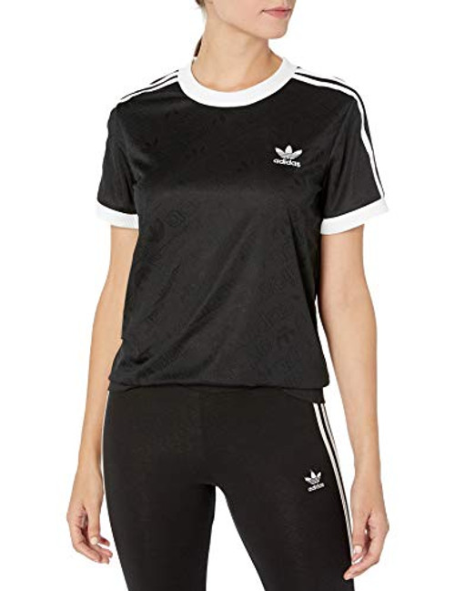 adidas Originals Women s 3-Stripes Tee  black  X-Small adidas Originals Women s 3-Stripes Tee  black  X-Small