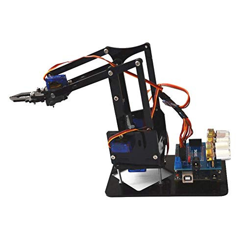 Robot Arm Kit SNAM1900 DIY Mechanical Claw Robot with sg90 Servo and Control Software for Arduino Robotics  US 100-240V