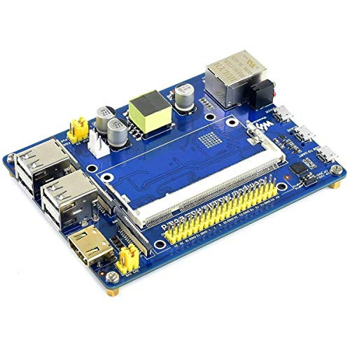 waveshare Compute Module IO Board with PoE Feature Development Board for Raspberry Pi CM3 - CM3L - CM3 - CM3L with Ethernet Port USB Ports HDMI-DSI-CSI Camera Interface