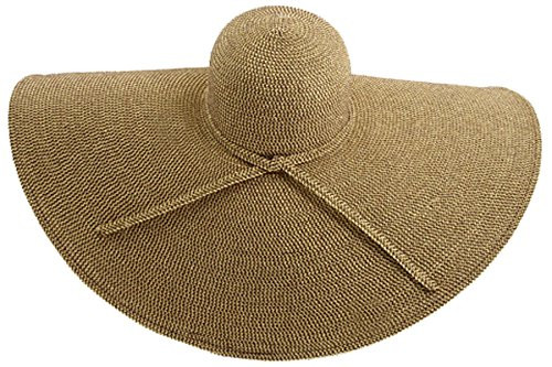San Diego Hat Company UBX2535 Ultrabraid XL Brim Sun Hat Multi Brown One Size