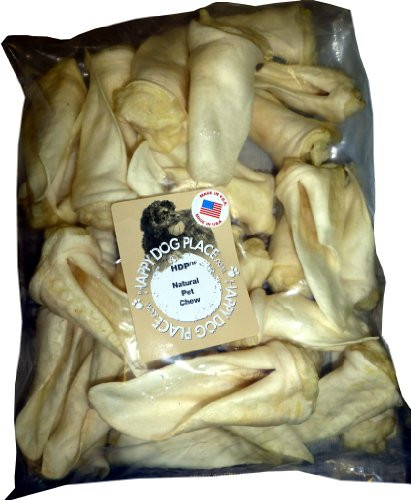 HDP Large Lamb Ears Made in USA Size Pack of 50 Flavor Smoked