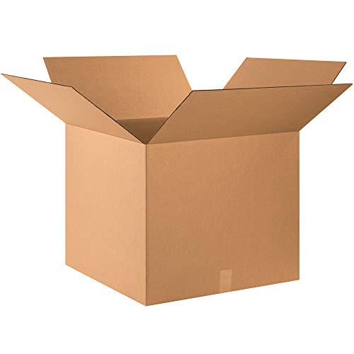 Aviditi 242420 Corrugated Cardboard Box 24  L x 24  W x 20  H  Kraft  for Shipping  Packing and Moving Pack of 10
