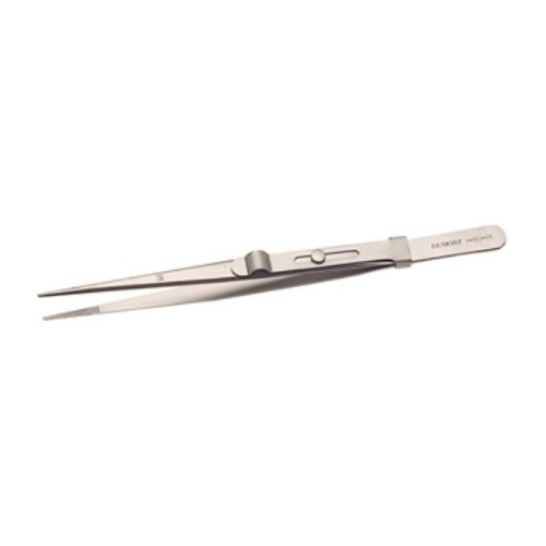 Original Dumont Diamond Tweezers  Stainless Steel Matte  Medium Point Locking   TWZ-101-76