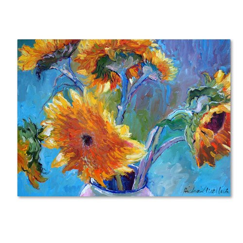 Trademark Fine Art Sun 5 by Richard Wallich, 14x19-Inch Canvas Wall Art