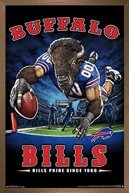 Trends International NFL Buffalo Bills - End Zone 17 Wall Poster  22-375  x 34   Bronze Framed Version Trends International NFL Buffalo Bills - End Zone 17 Wall Poster  22-375  x 34   Bronze Framed Version