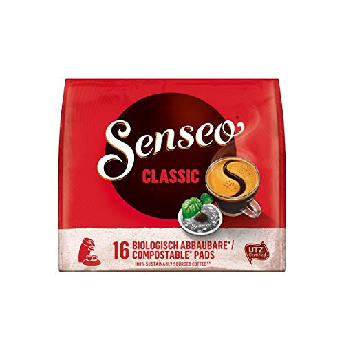 Senseo Coffee Pods Classic Medium Roast  160 Pods  16Count Pods Pack Of 10 for Coffee Makers  Hot Coffee  Cold Brew Coffee  Espresso  Classic  160Count