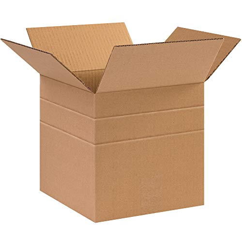 Caja Shipping Multi-Depth Corrugated Boxes  10  x 10  x 10   Kraft  25-Bundle