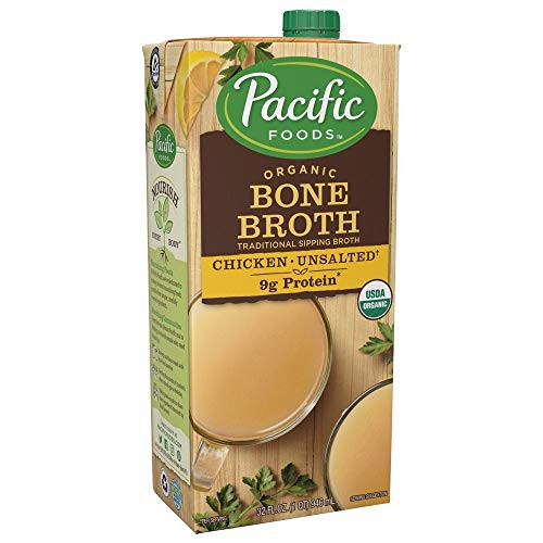Pacific Foods Organic Bone Broth Original Chicken by Pacific Foods 32oz Cartons 12-Pack Keto Friendly Pacific Foods Organic Bone Broth Original Chicken by Pacific Foods 32oz Cartons 12-Pack Keto Friendly