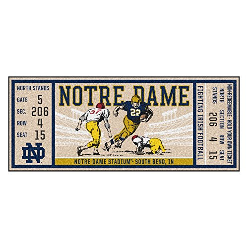 FANMATS NCAA Notre Dame Fighting Irish Dameticket Runner  Team Color  One Size