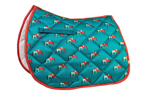 Lettia Embroidered Hugging Horses All Purpose Pad