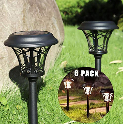 Solar Lights Pathway Outdoor 6 Pack Glass Outdoor Solar Lights - Solar Pathway Lights LED Landscape Lighting Solar Powered Outdoor Lights Solar Garden Lights for Pathway Patio Yard Lawn Solar Lights Pathway Outdoor 6 Pack Glass Outdoor Solar Lights - Solar Pathway Lights LED Landscape Lighting Solar Powered Outdoor Lights Solar Garden Lights for Pathway Patio Yard Lawn