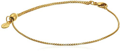 Alex And Ani Replenishment 19 Women s Pull Chain Clasp Bracelet  14Kt Gold Plate Over -925 Sterling Silver